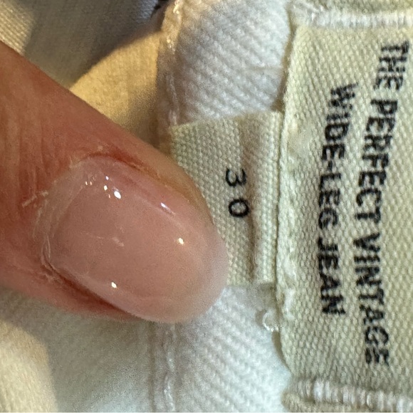 Madewell White Flare Wide Leg Jeans - Picture 2 of 3